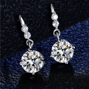 2.0 Ct. moissanite  earring, GRA certified, unique numbers on each the stone.